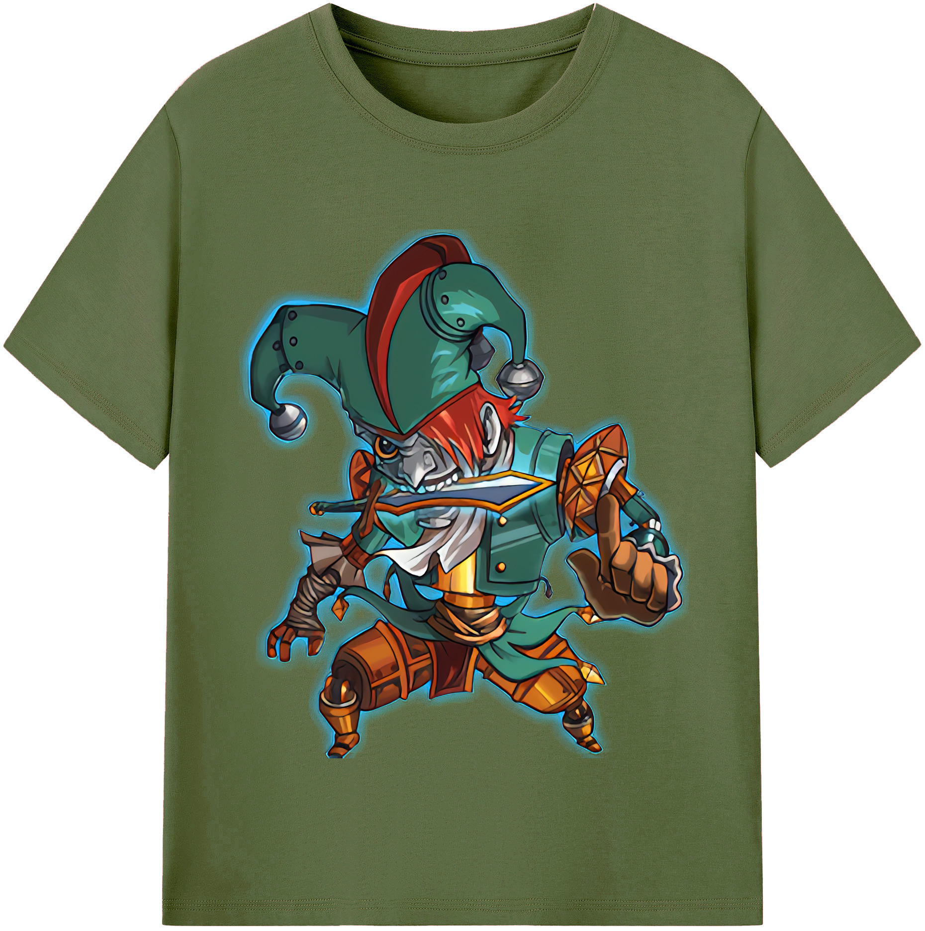 リーグ・オブ・レジェンド League of Legends LOL 綿100％半袖Tシャツ（フロントプリント）